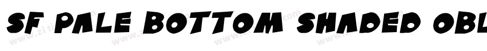 SF Pale Bottom Shaded Oblique字体转换